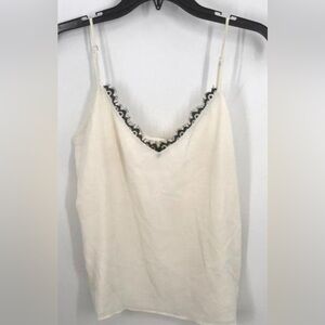 L'AGENCE Lia Lace Trim Silk Camisole